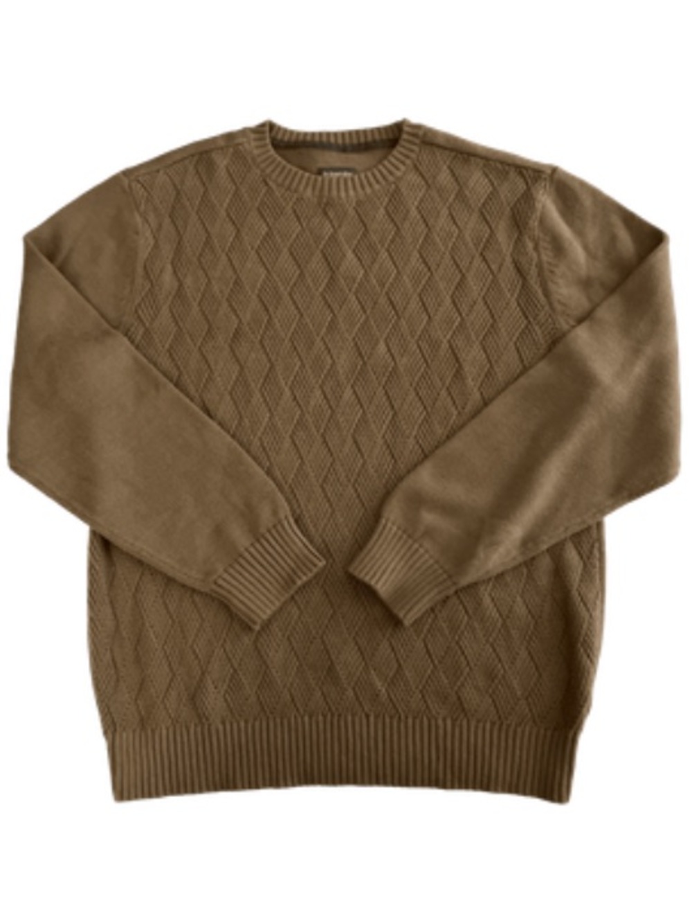 St. John's Bay Men's Crewneck Sweater in Brown